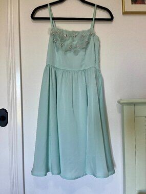 Knightsbridge Turquoise Embellished Mini Dress